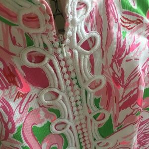 Lily Pulitzer sleeveless dress rare flamingo pattern